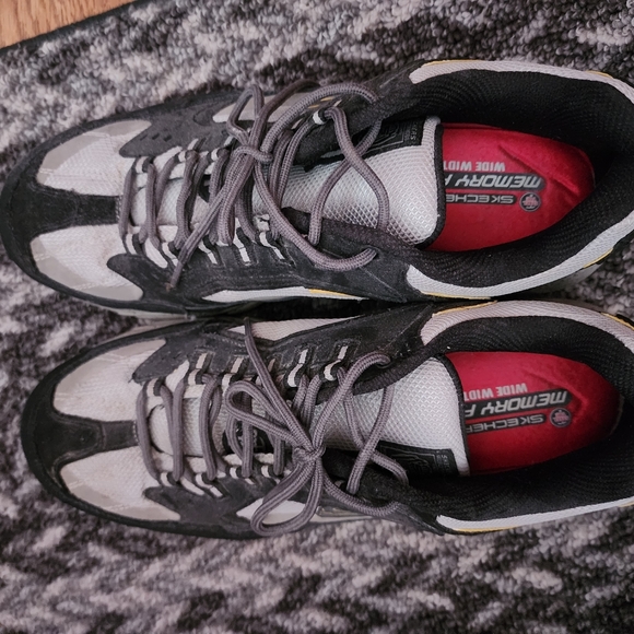 Mens Sketchers Steel toe memory goam wide width stamina industrial shoe size 13 - Picture 5 of 7